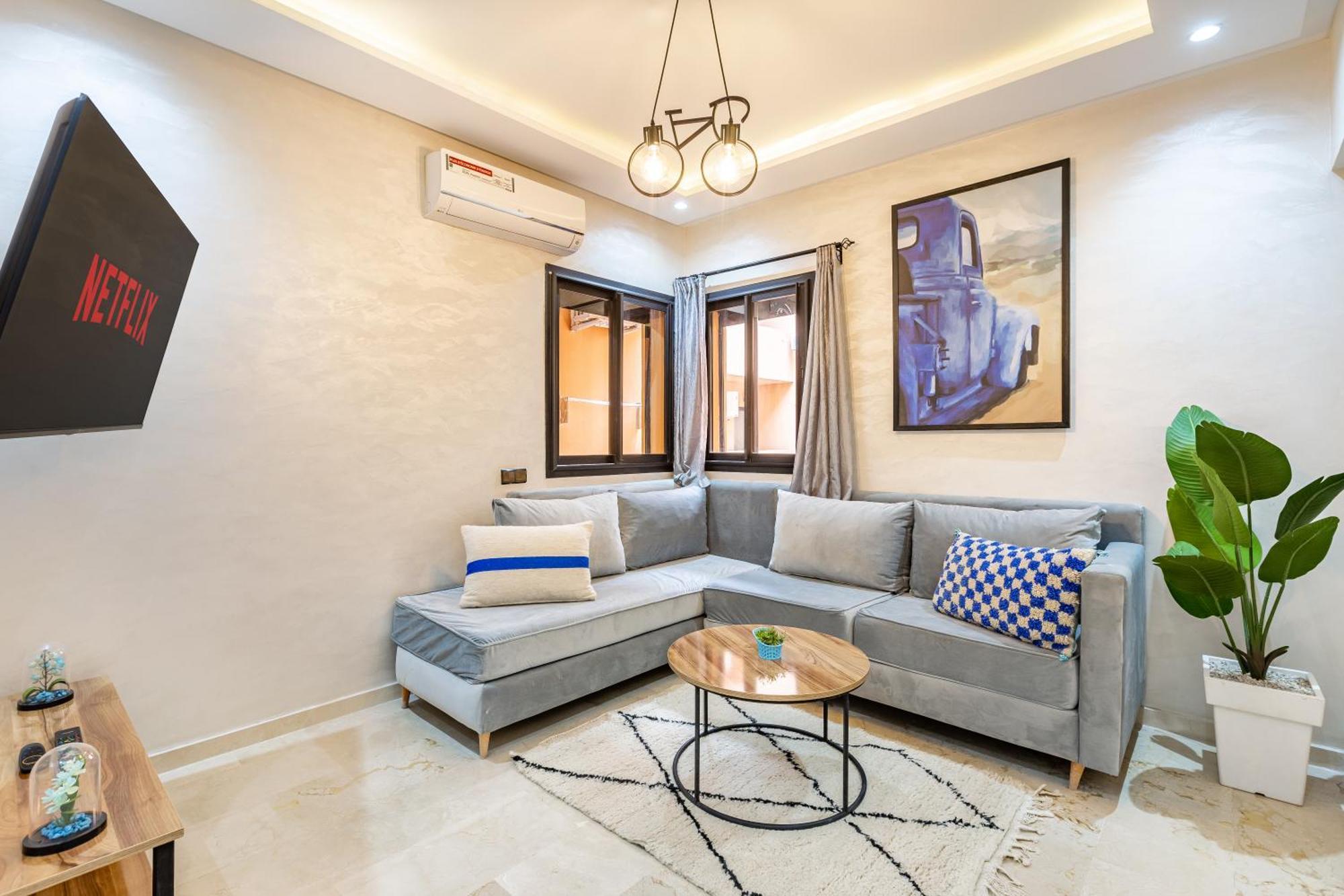 Magnificent Apartment In Gueliz - 100% Equipped マラケシュ エクステリア 写真
